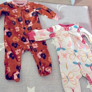 Two fleece pajamas